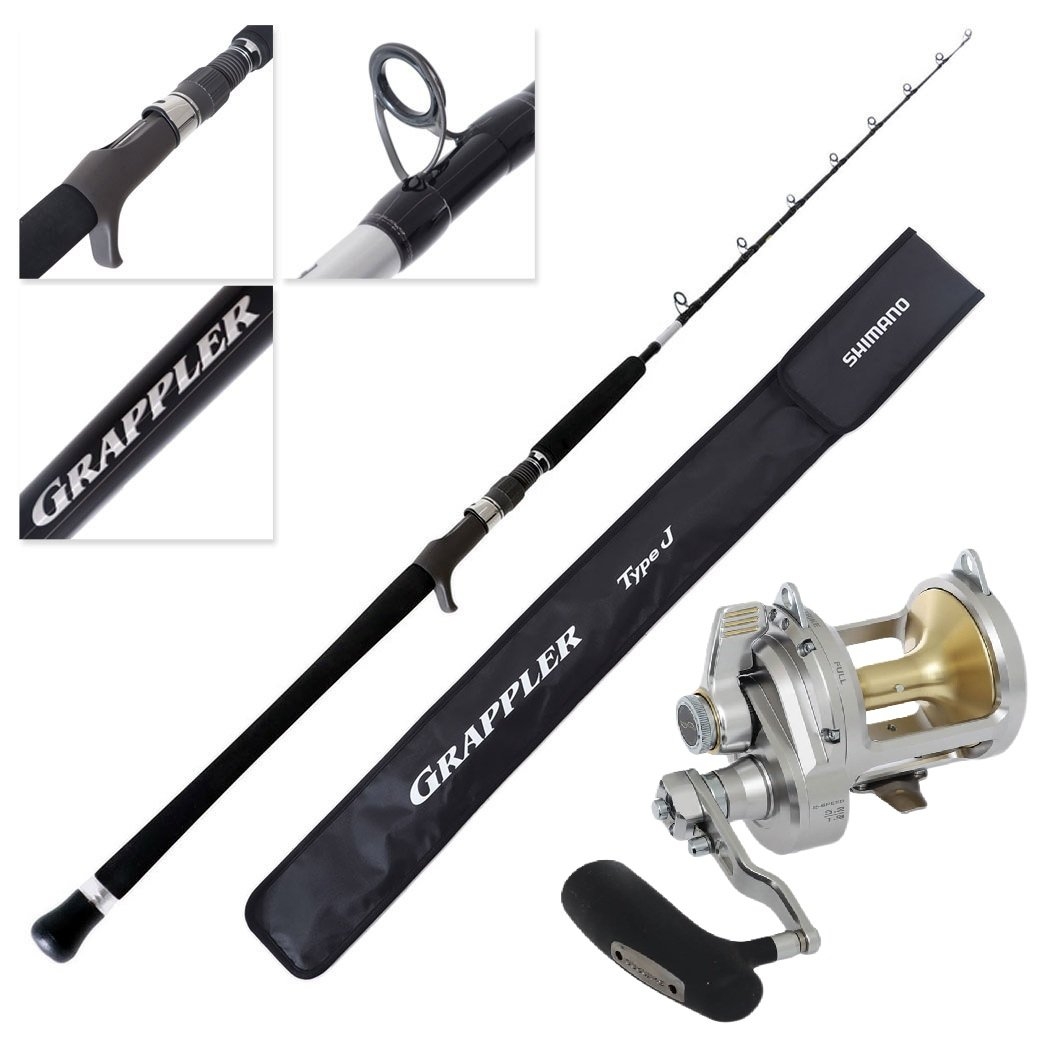 Shimano Talica 25A 2-Speed Grappler Tuna Jigging Combo 5ft 3in PE8 400g 2pc