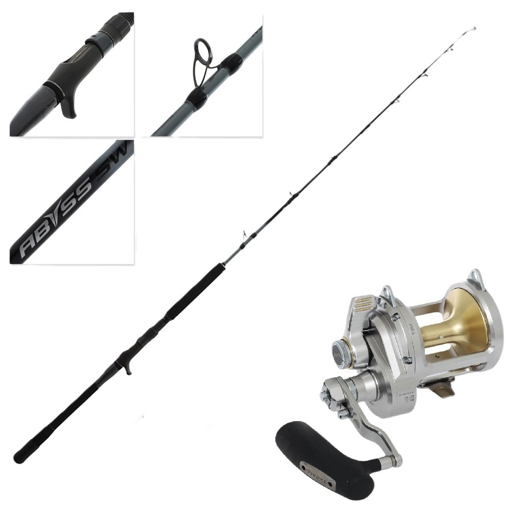 Shimano Talica 25A 2-Speed Abyss Tuna Jigging Combo 5ft 3in PE8 80-130lb