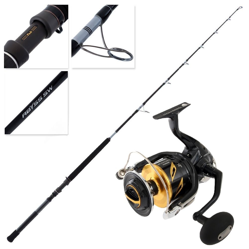 Shimano Stella 20000 Abyss Game Tuna Combo incl Harness Lugs 6ft 4in 100lb