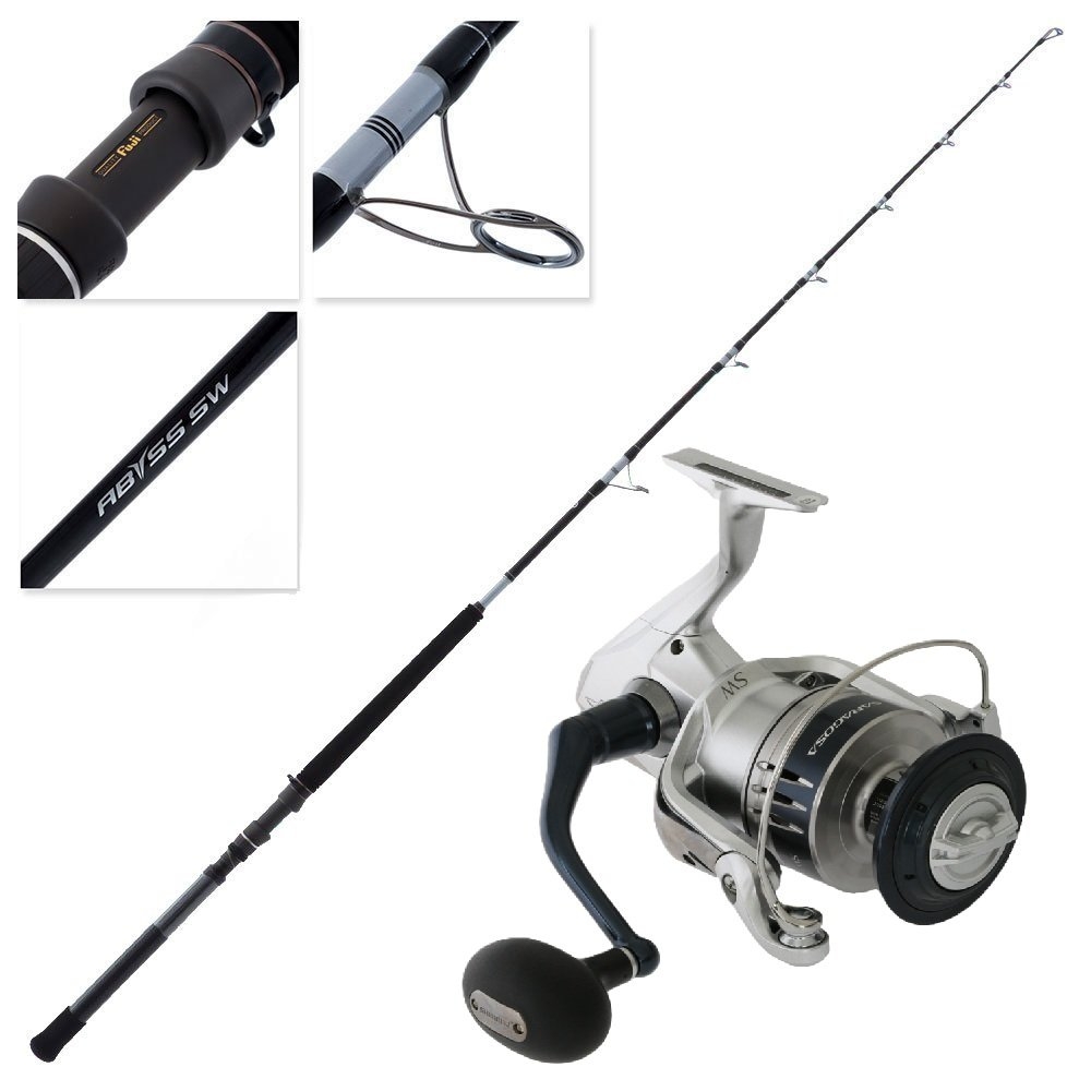 Shimano Saragosa 14000XG Abyss Game Tuna Combo incl Harness Lugs 6ft 4in 100lb