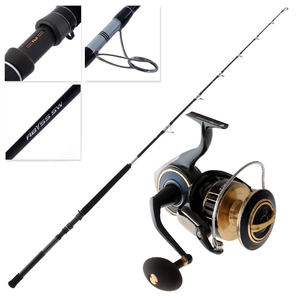 Shimano Saltiga 20000P Abyss Game Tuna Combo incl Harness Lugs 6ft 4in 100lb