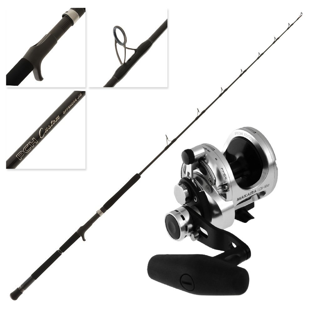 Okuma Makaira 10 2-Speed Custom Offshore Tuna Jigging Combo 5ft 8in 80-200lb