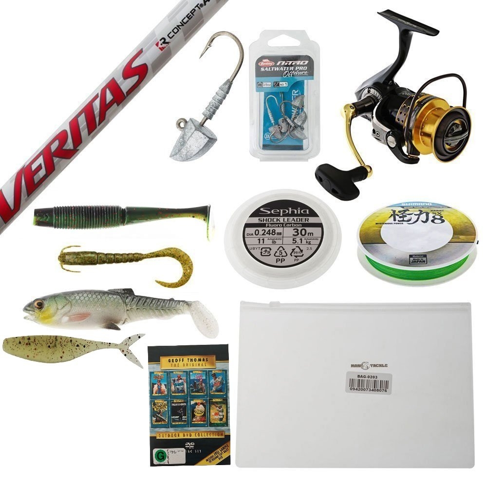 Abu Superior 2500MSH Veritas Light Soft Bait Package 7ft 8in 1-3kg 2pc