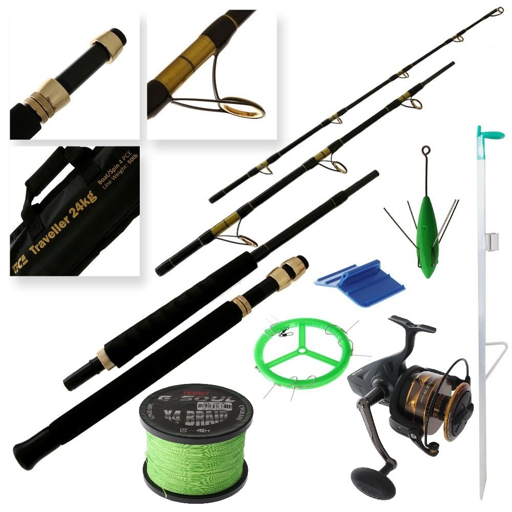 PENN Battle IV 10000 Travel Drone Fishing Package 7ft 24kg 4pc