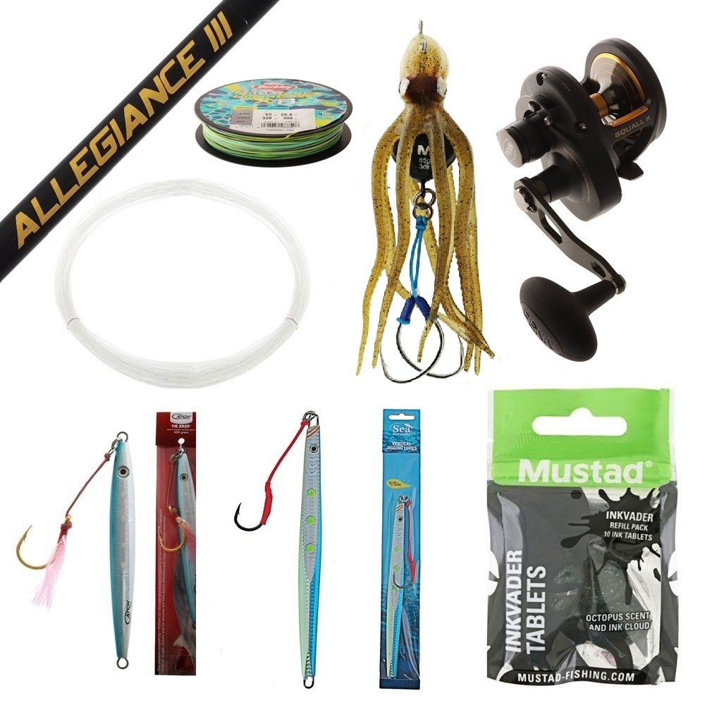 PENN Squall II Allegiance Kingfish Jigging Package 5ft 50lb 1pc