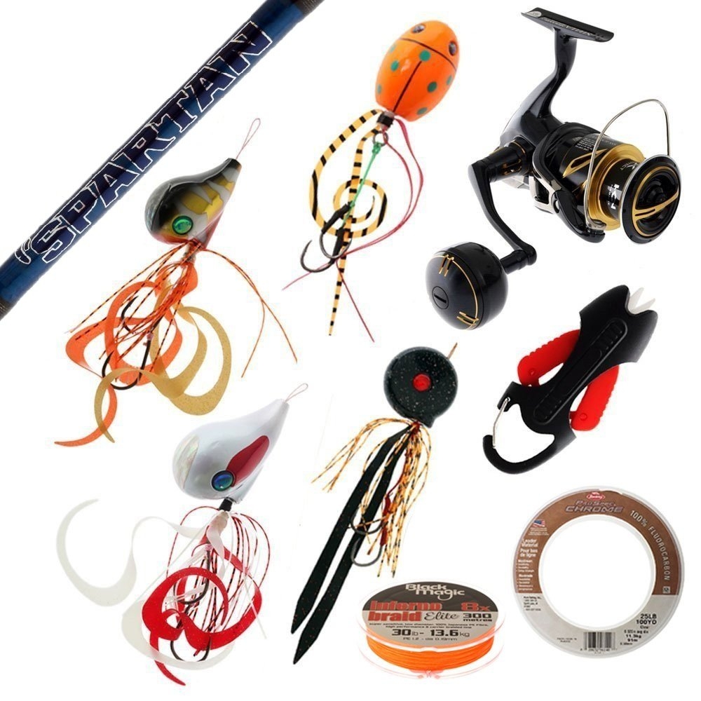 Shimano Stella 4000 SW HGC Spartan Premium Slow Jigging Package 6ft 2in 80-200g 1pc