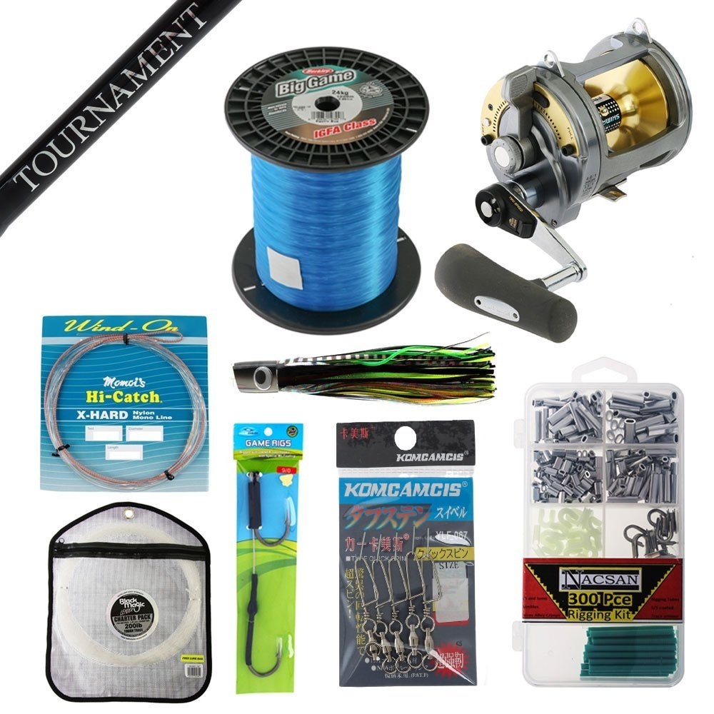 Shimano Tyrnos 50 LRS Tournament Straight Butt Gamefishing Package 5ft 6in PE6-10 2pc
