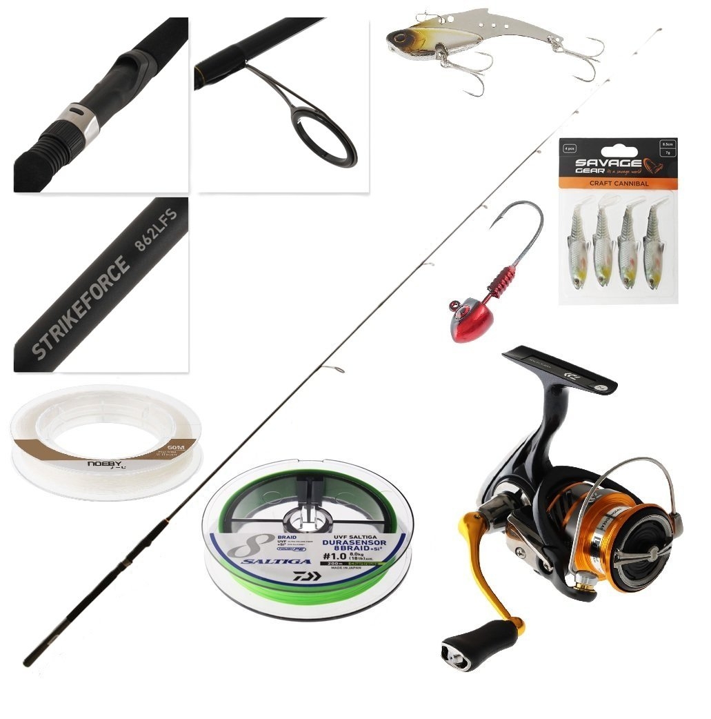 Daiwa Revros LT 2500 Strikeforce Light Soft Bait Package 8ft 6in 2-5kg 2pc