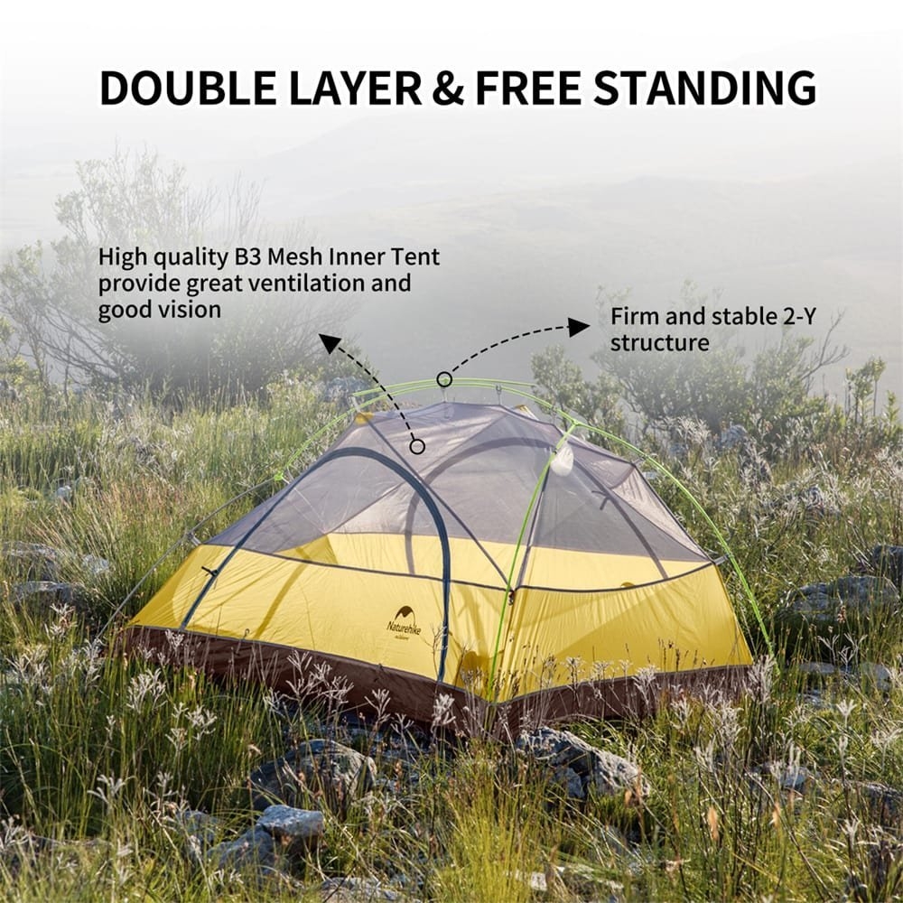 Naturehike Star River 4-Season 2P Backpacking Tent Forest Green