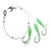 H2O Pro 3-Hook Lumo Squid Electric Dropper Rig 13/0 Green Lumo