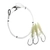H2O Pro 3-Hook Lumo Squid Electric Dropper Rig 13/0 Plain Lumo