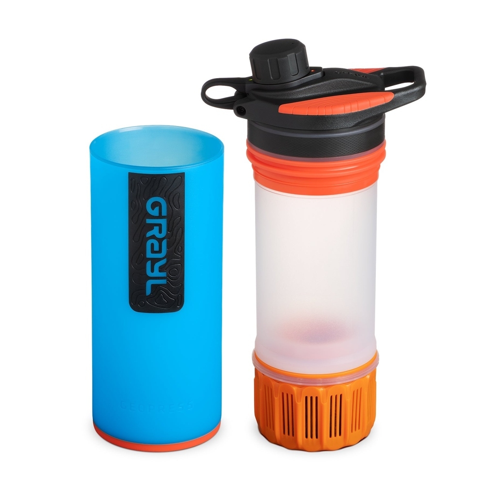 GRAYL GeoPress Purifier Water Bottle Chroma Edition 710ml Bali Blue