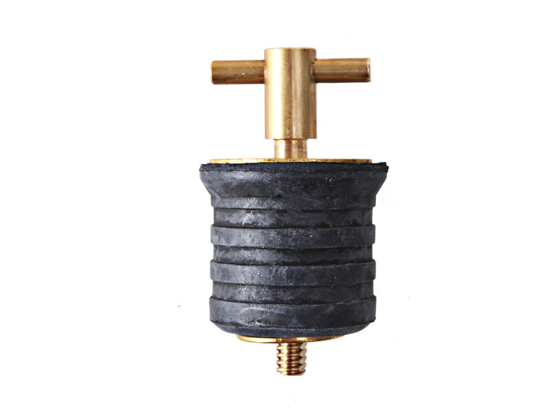 Brass Expanding Twist Top Drain Plug for 1 1/4'' Tube