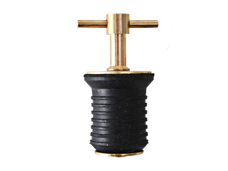 Brass Expanding Twist Top Boat Bung Drain Plug for 1'' Tube