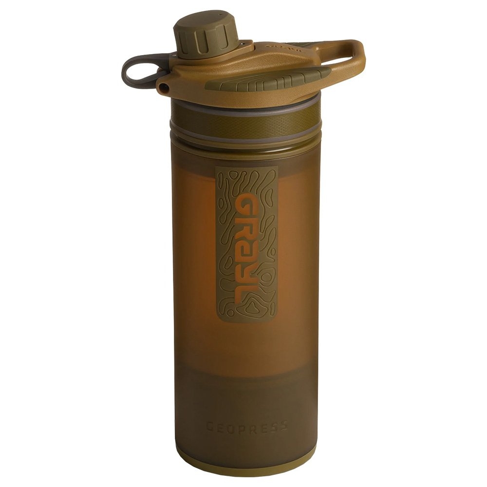 GRAYL GeoPress Purifier Water Bottle Covert Edition 710ml Coyote Brown