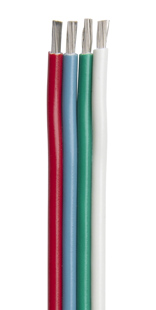 Ancor Bonded Cable 14/4 AWG 4 x 2sq mm Flat 1000ft RD/LB/GN/WH Ancor Bonded Cable 14/4 AWG 4 x 2sq mm Flat 1000ft RD/LB/GN/WH