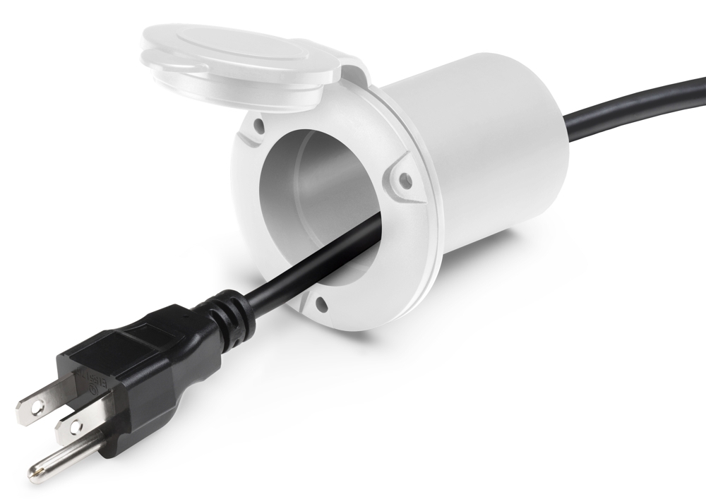 Pro Mariner 51310 Universal AC Plug Holder White