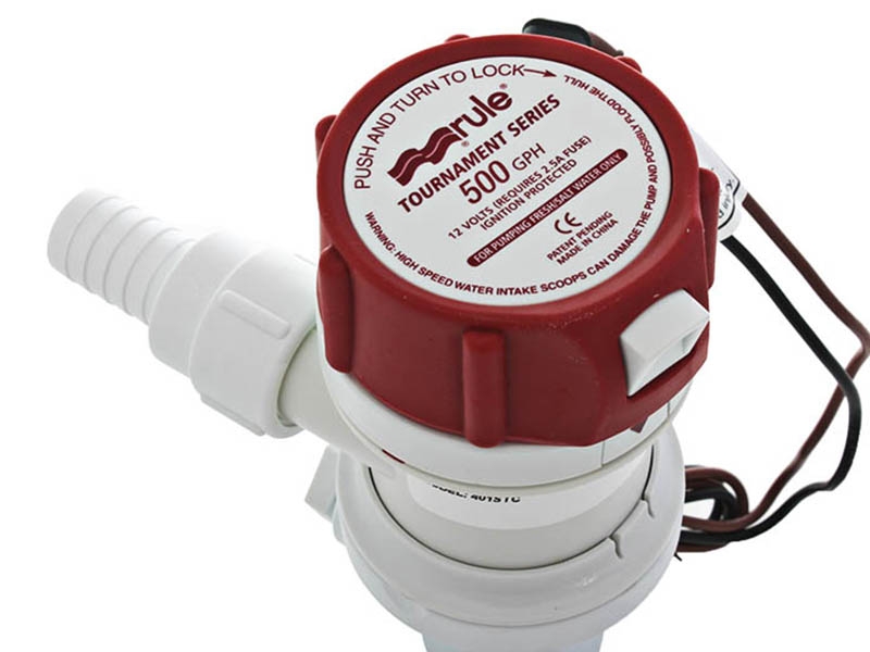 Rule Straight Thru-Hull Livewell Pump 12V