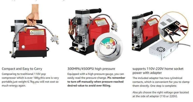 PCP Air Compressor 12V 250W