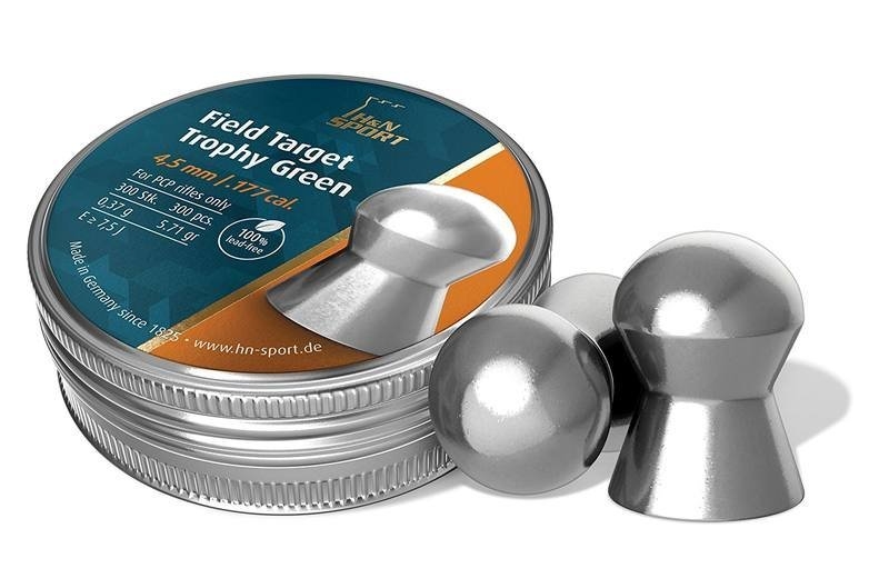 H&N Sport .177 Field Target Trophy Green 300 Rounds Qty 10