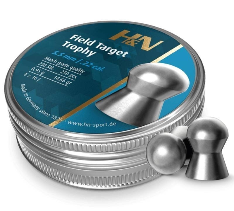 H&N Sport .22 Field Target Trophy Pellets 250 Rounds Qty 10