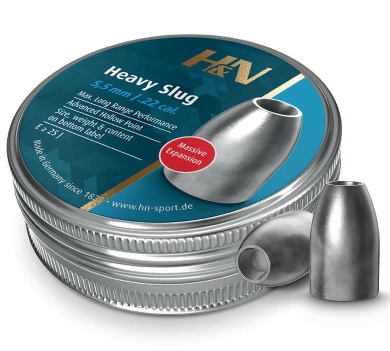 H&N Sport Heavy Slug Hollow Point Air Gun Pellets .22 Cal 36gr 150 Rounds