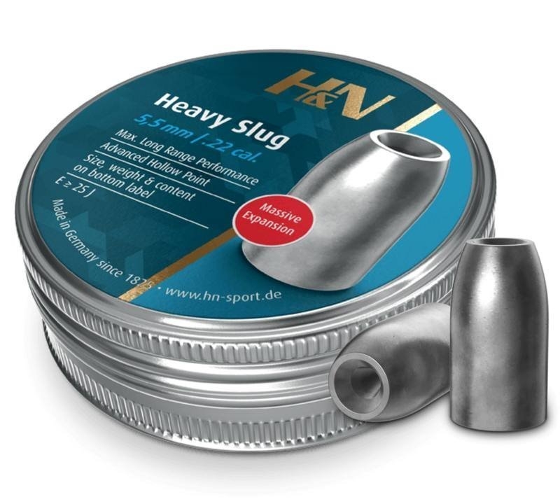 H&N Sport Heavy Slug Hollow Point Air Gun Pellets .22 Cal 40gr 120 Rounds