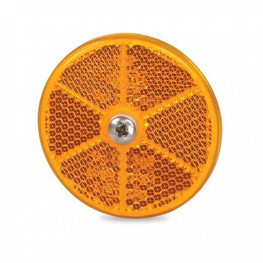 Hella Marine Retro Reflector 60mm Amber Screw Mount