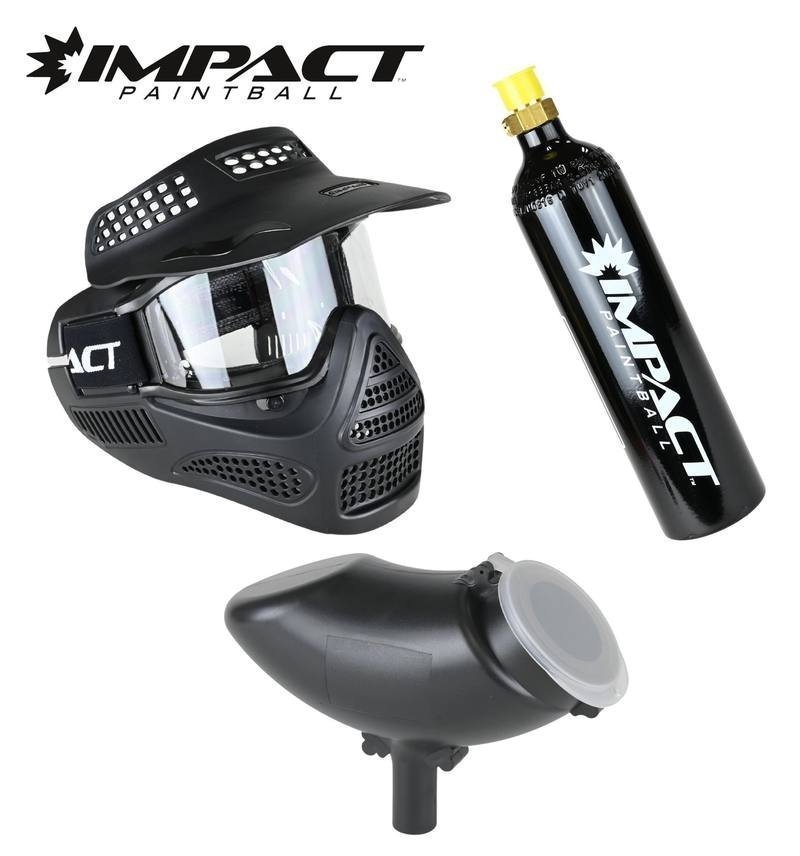 Impact 200 Single Lens Mask Paintball Accessory Package