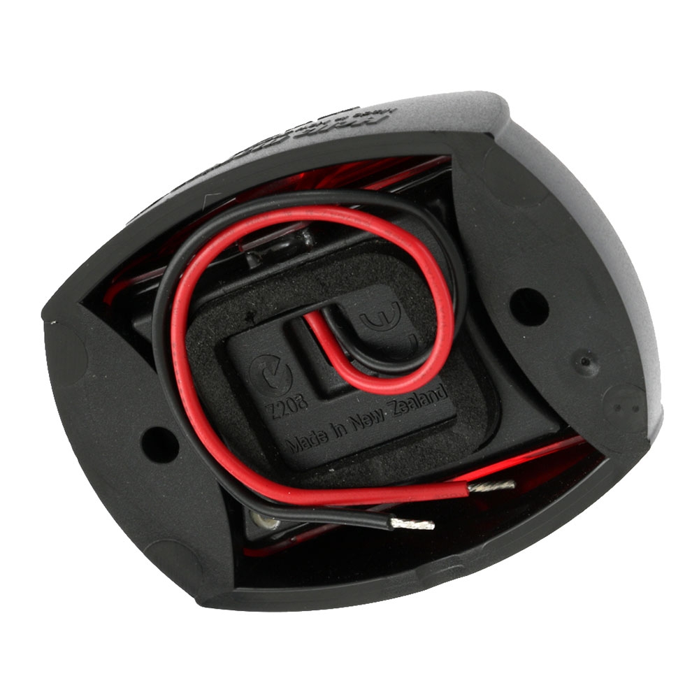 Hella Marine 2NM NaviLED Port Red Navigation Light 2W Black 12cm Cable