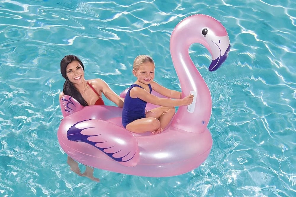 Bestway Flamingo Ride-On Inflatable Pool Float 1.27 x 1.27m