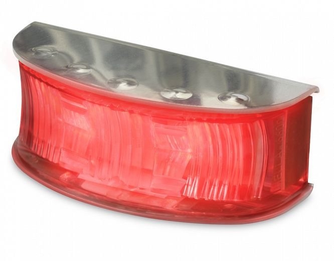 Hella Marine DuraLED Rear Position/End Outline Lamp Grilamid Lens Matte Stainless Steel Housing