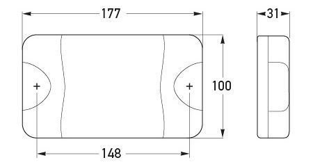 Hella Marine DuraLED Rear Direction Indicator Lamp Horizontal Mount with HCS Technology
