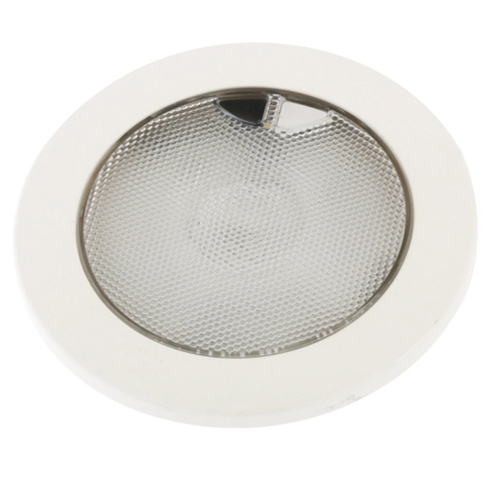 Hella Marine EuroLED Touch Downlight Multivolt 9-33V Single Colour White - Plastic Rim