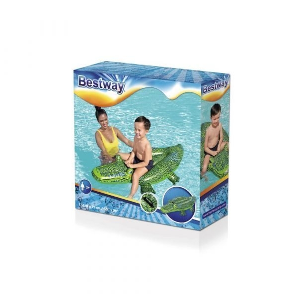 Bestway Buddy Crocodile Ride-On Inflatable Pool Float 148cm