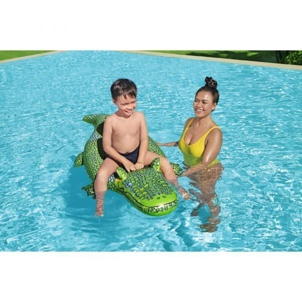 Bestway Buddy Crocodile Ride-On Inflatable Pool Float 148cm