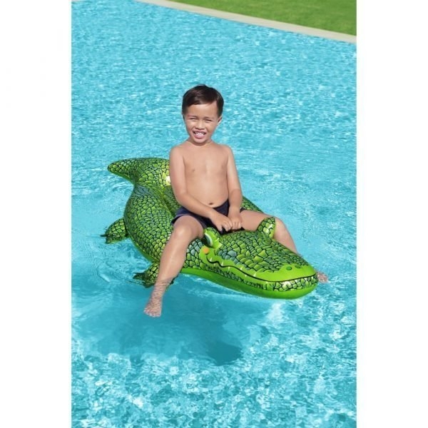 Bestway Buddy Crocodile Ride-On Inflatable Pool Float 148cm