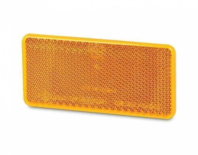 Hella Marine Retro Reflector 94 x 44mm Amber Adhesive mount
