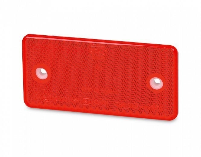 Hella Marine Retro Reflector 94 x 44mm Red Two bolt holes
