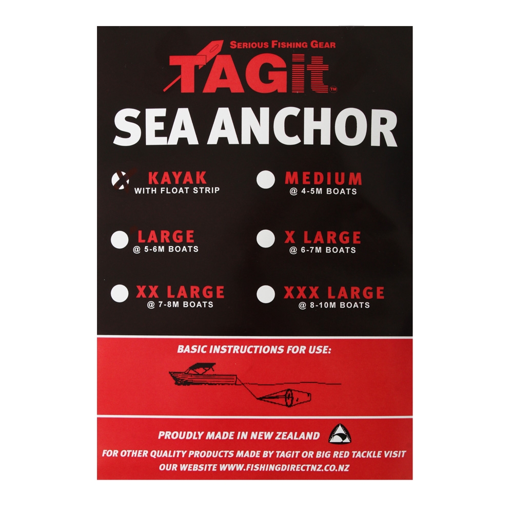 Tagit Nylox Large Kayak Sea Anchor NZ Made