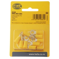 Hella Marine Eye Crimp Terminal Yellow for 5-6mm Cables Thumbnail Hella Marine Eye Crimp Terminal Yellow for 5-6mm Cables