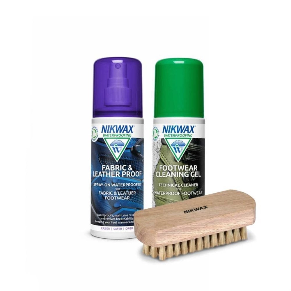 Nikwax Fabric & Leather Footwear Cleaning and Waterproofing Kit Nikwax Fabric & Leather Footwear Cleaning and Waterproofing Kit