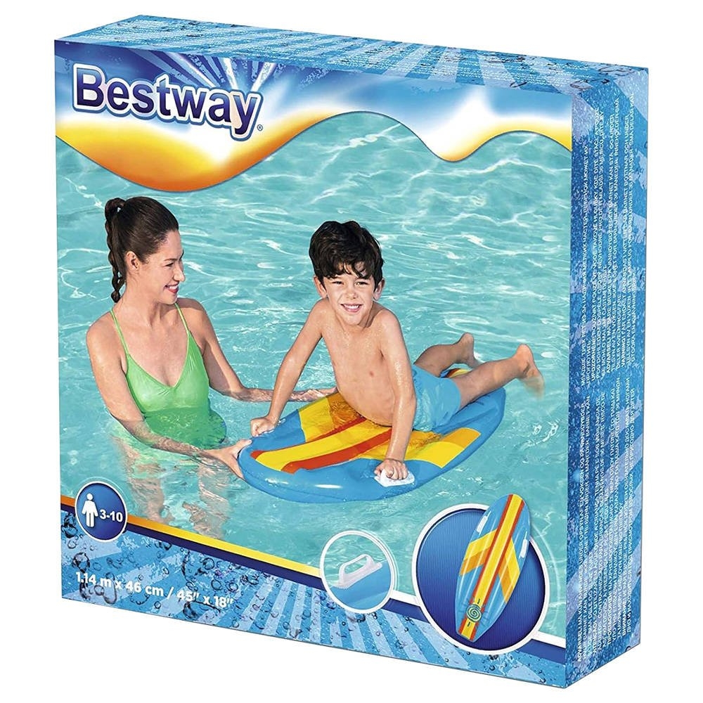 Bestway Sunny Surf Rider Inflatable Pool Float 114cm Blue