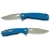 Honey Badger Clip Point Folding Pocket Knife 9cm Blue