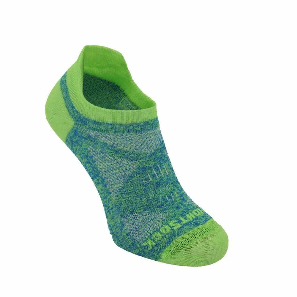Wrightsock Coolmesh II Cushion Tab Mens Socks Blue/Green Large