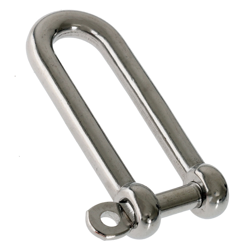 Sinox S362LK M8 316 Captive Pin Long D Shackle