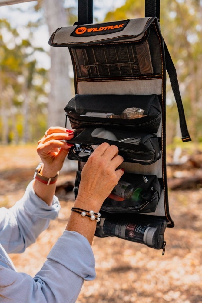 Wildtrak Explorer Hanging Roll Up Travel Organiser 60x24cm