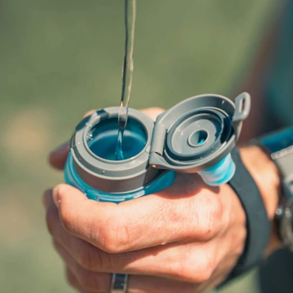 HydraPak Skyflask Speed Water Bottle 500ml Malibu Blue