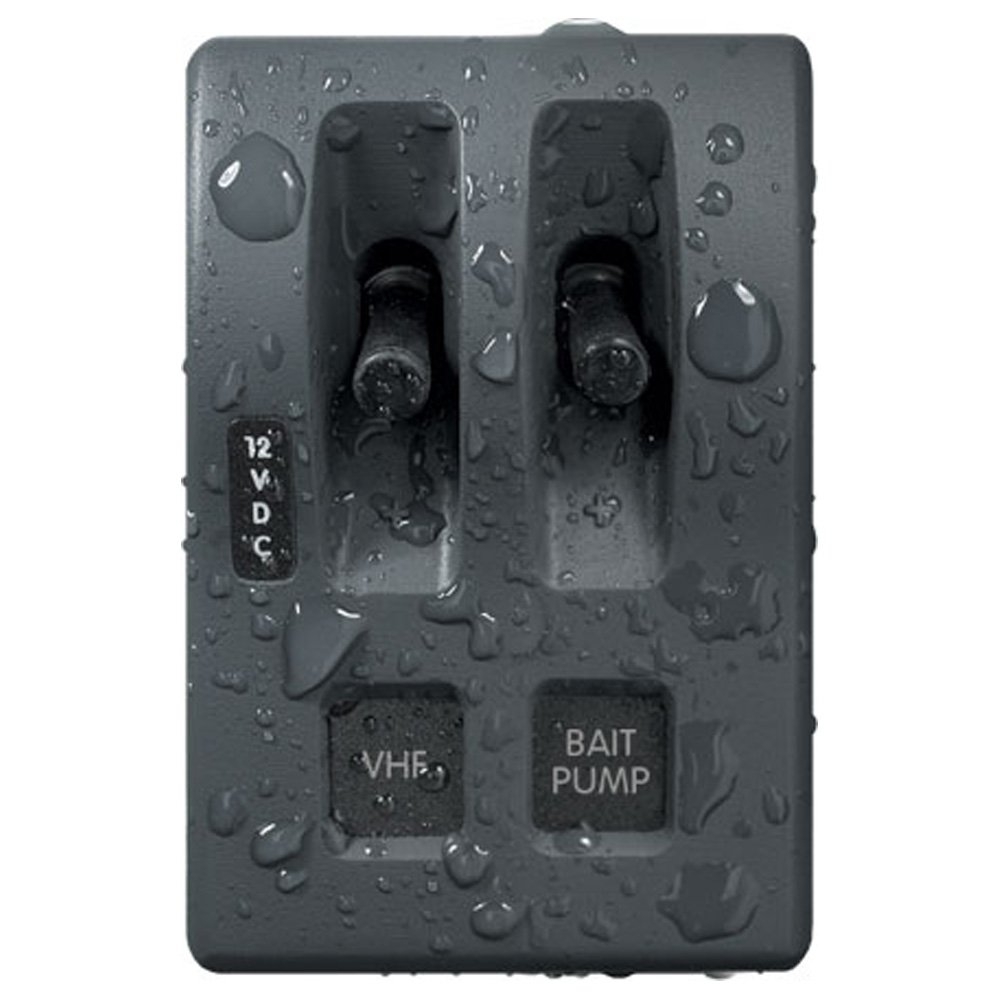 Blue Sea WeatherDeck Waterproof Switch Panel 2-Position 12/24V