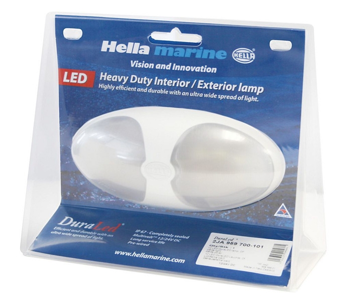 Hella Marine Warm White DuraLED 12 Lamp White Shroud